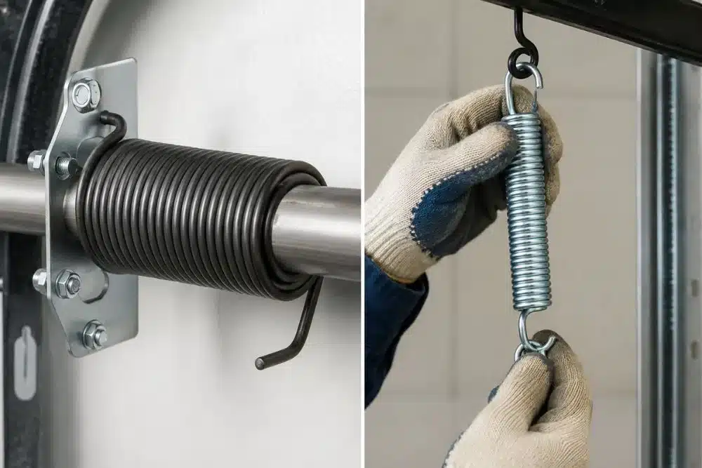 torsion spring vs extension spring difference